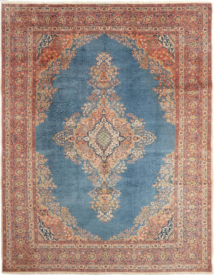 Detail image of 6' 11 x 10' 6 Hand Knotted Tabriz Rug