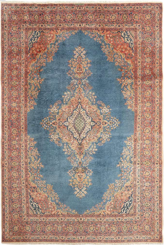6' 11 x 10' 6 Hand Knotted Tabriz Rug