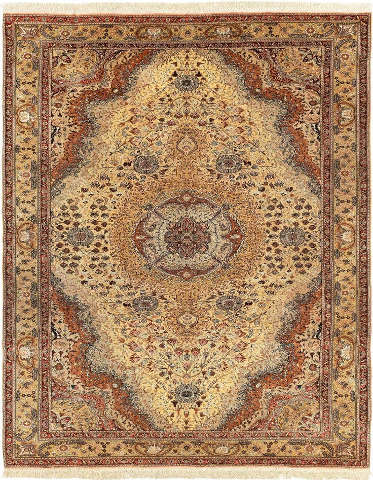 Detail image of 6' 3 x 9' 11 Tabriz Rug