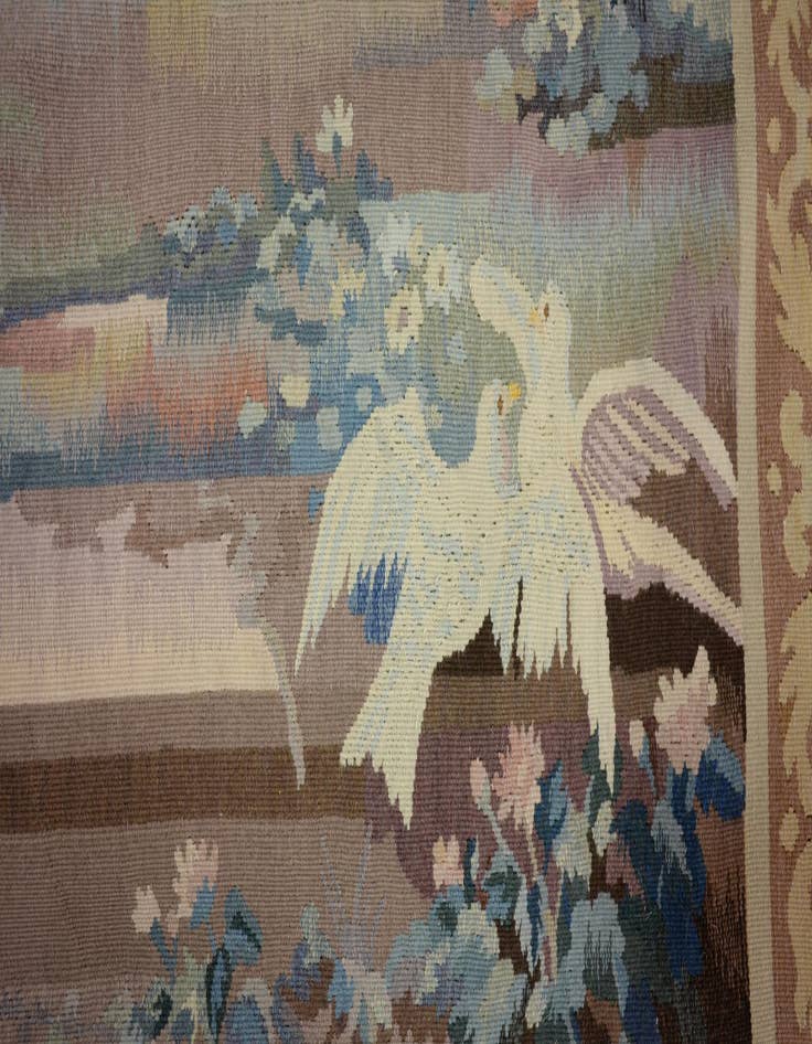 Detail image of 4' 2 x 5' 6 Tapestry Wool Rug