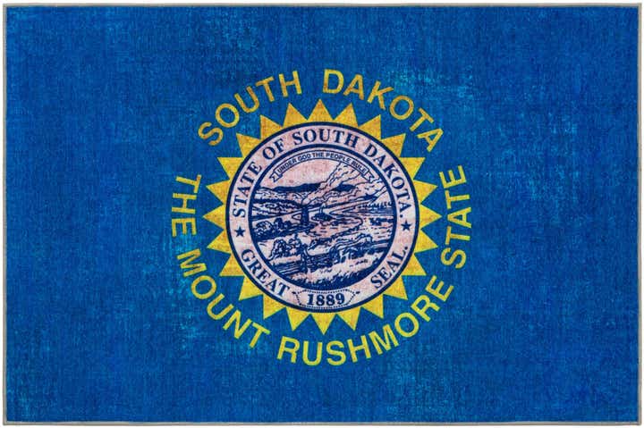 2' x 3' South Dakota The Flag Collection Rug