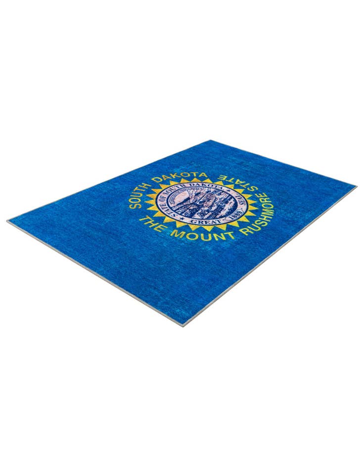 Detail image of 4' x 6' South Dakota The Flag Collection Rug