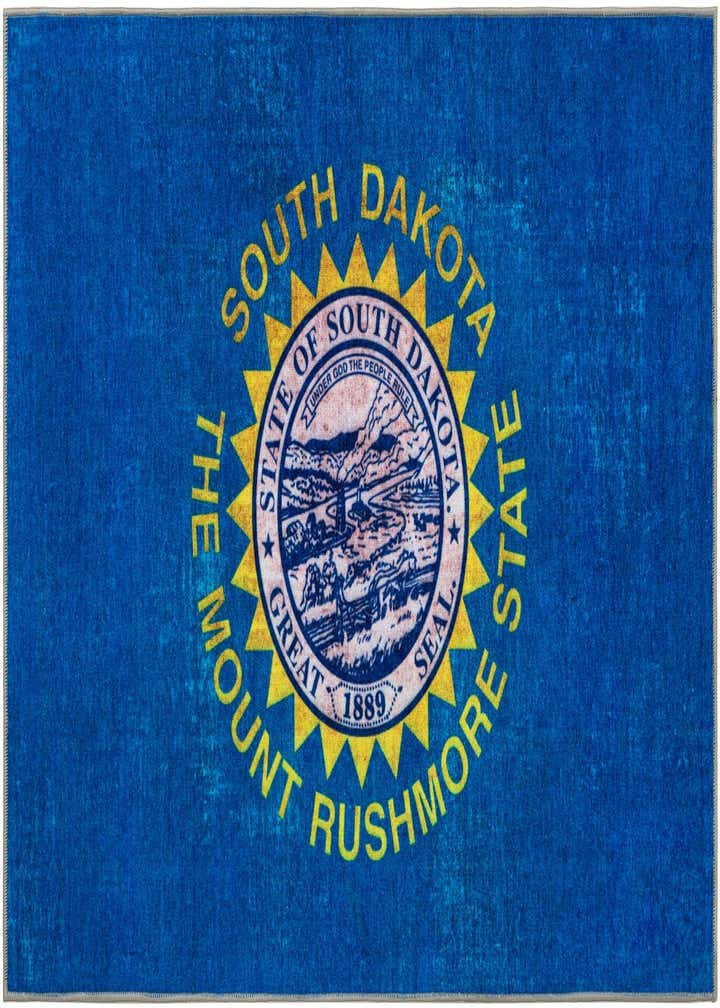 5' x 8' South Dakota The Flag Collection Rug