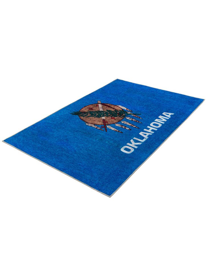 Detail image of 4' x 6' Oklahoma The Flag Collection Rug