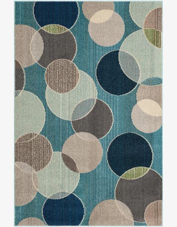 Blue Washable Theia Rug