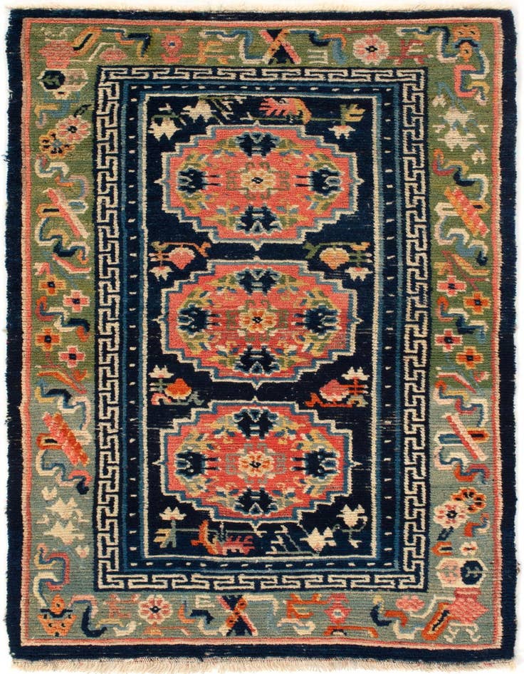 Detail image of 2' 7 x 4' 6 Hand Knotted Tibet Rug