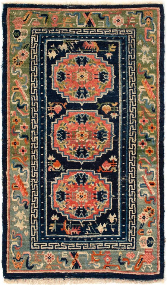 Detail image of 2' 7 x 4' 6 Hand Knotted Tibet Rug