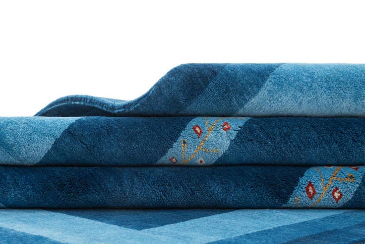 Detail image of 4' 8 x 6' 7 Hand Knotted Tibet Wool Rug