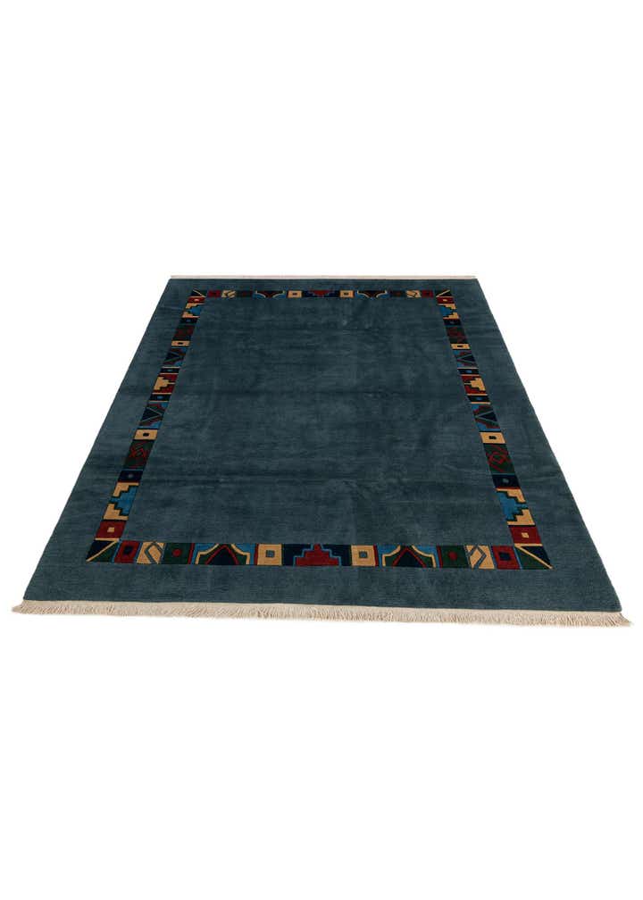 6' 7 x 9' 10 Hand Knotted Tibet Wool Rug