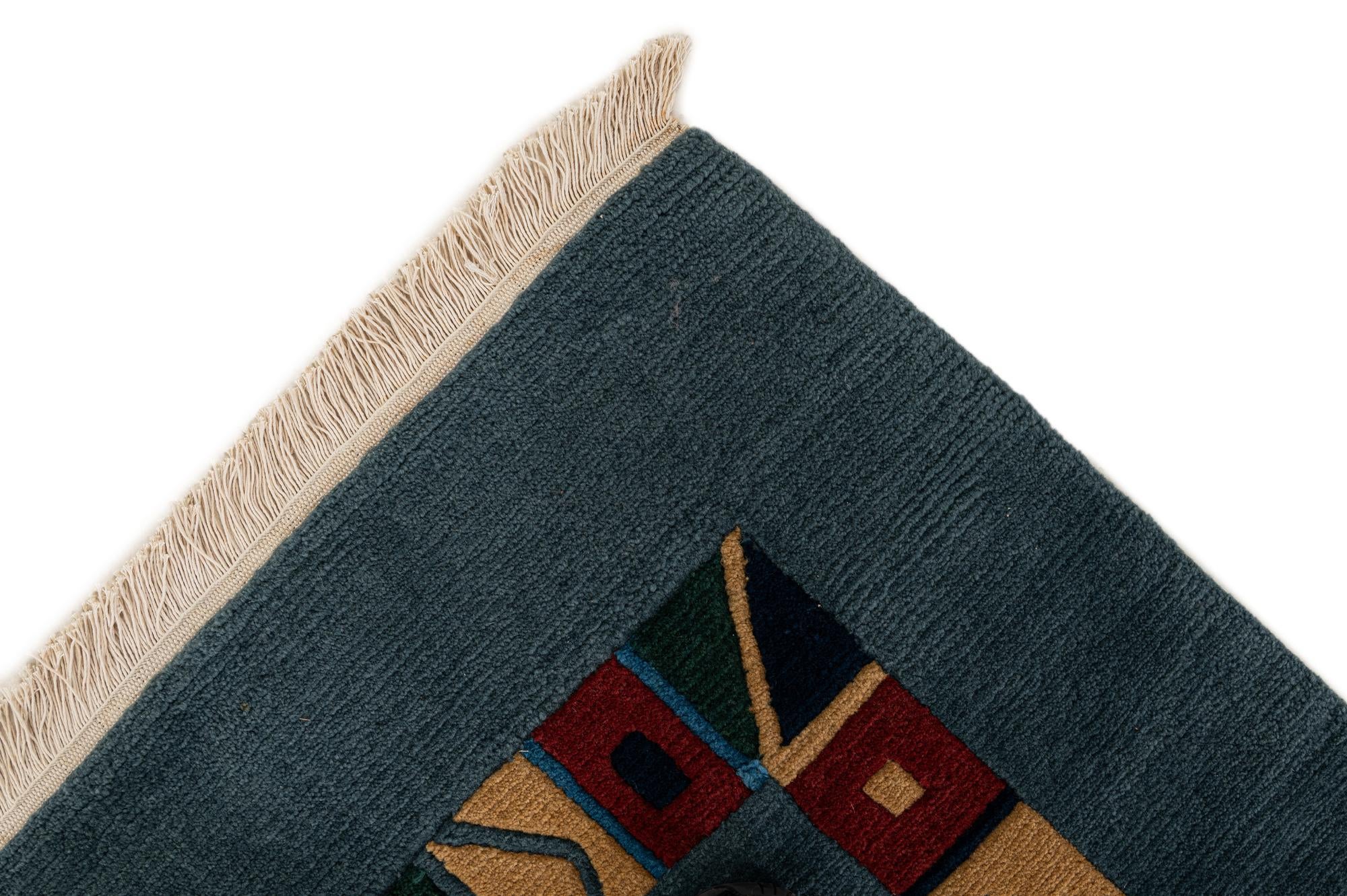 6' 7 x 9' 10 Hand Knotted Tibet Wool Rug