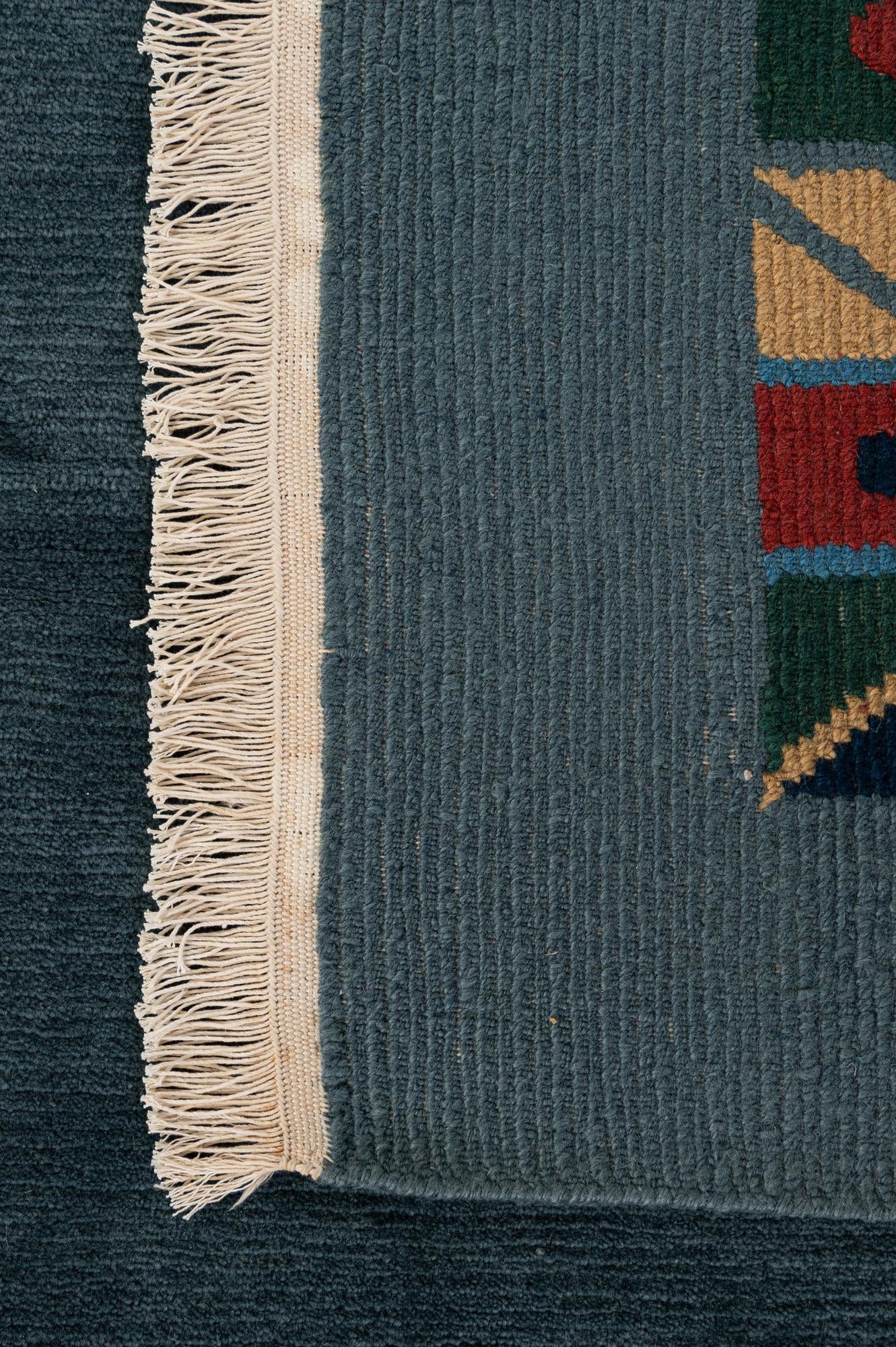 6' 7 x 9' 10 Hand Knotted Tibet Wool Rug