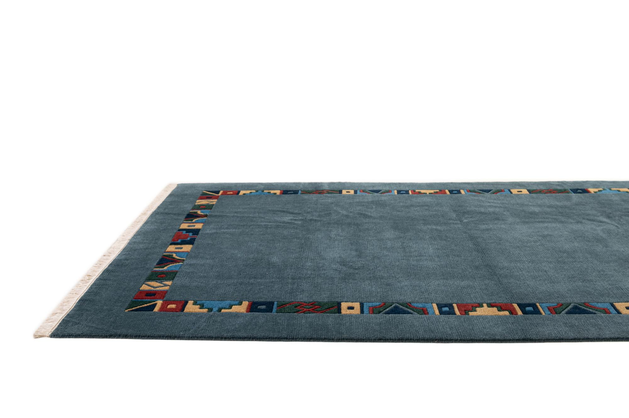 6' 7 x 9' 10 Hand Knotted Tibet Wool Rug
