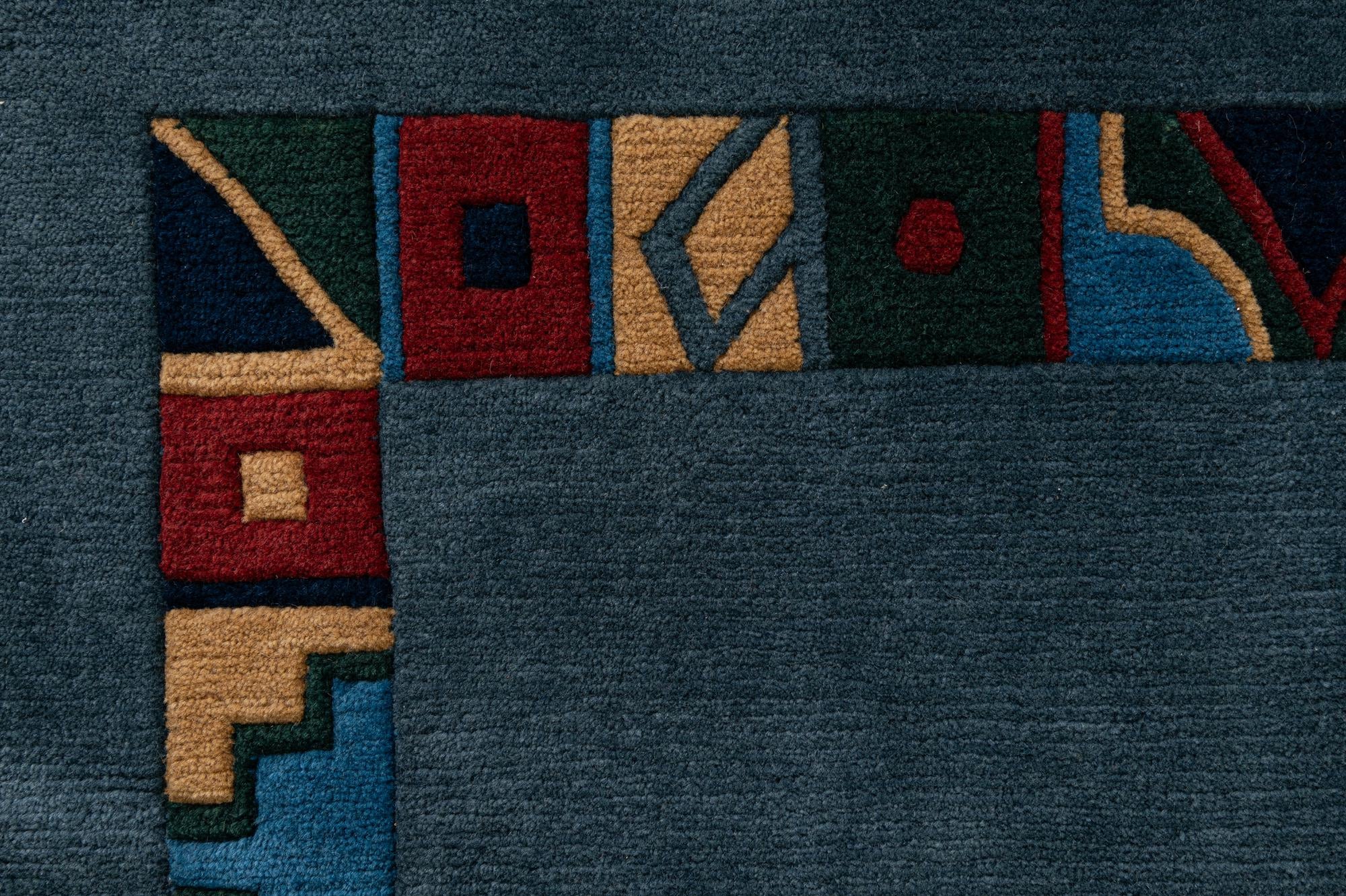 6' 7 x 9' 10 Hand Knotted Tibet Wool Rug