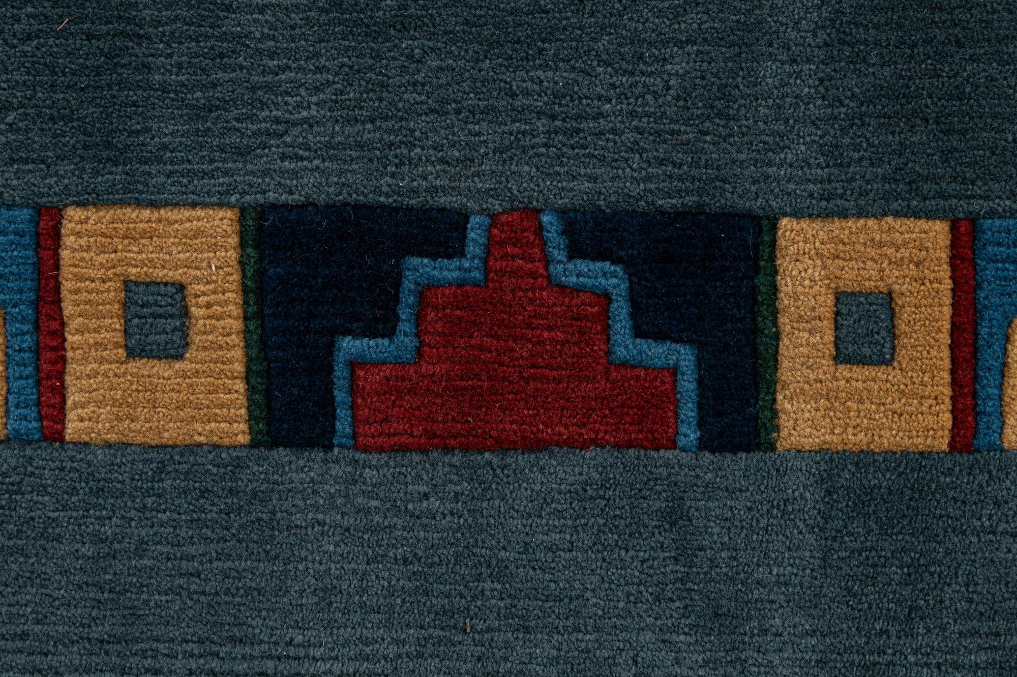 6' 7 x 9' 10 Hand Knotted Tibet Wool Rug