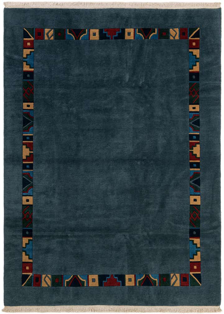 6' 7 x 9' 10 Hand Knotted Tibet Wool Rug