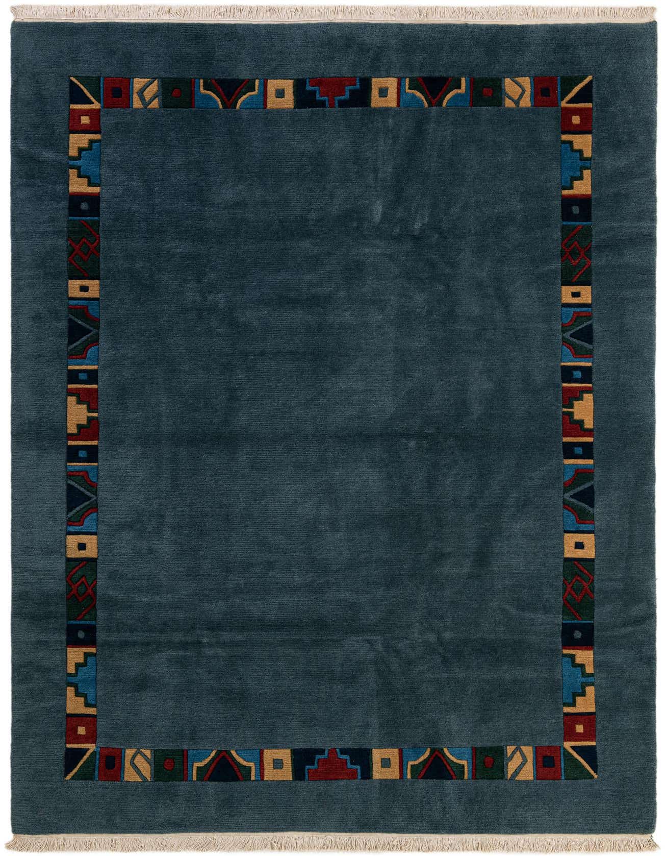 6' 7 x 9' 10 Hand Knotted Tibet Wool Rug
