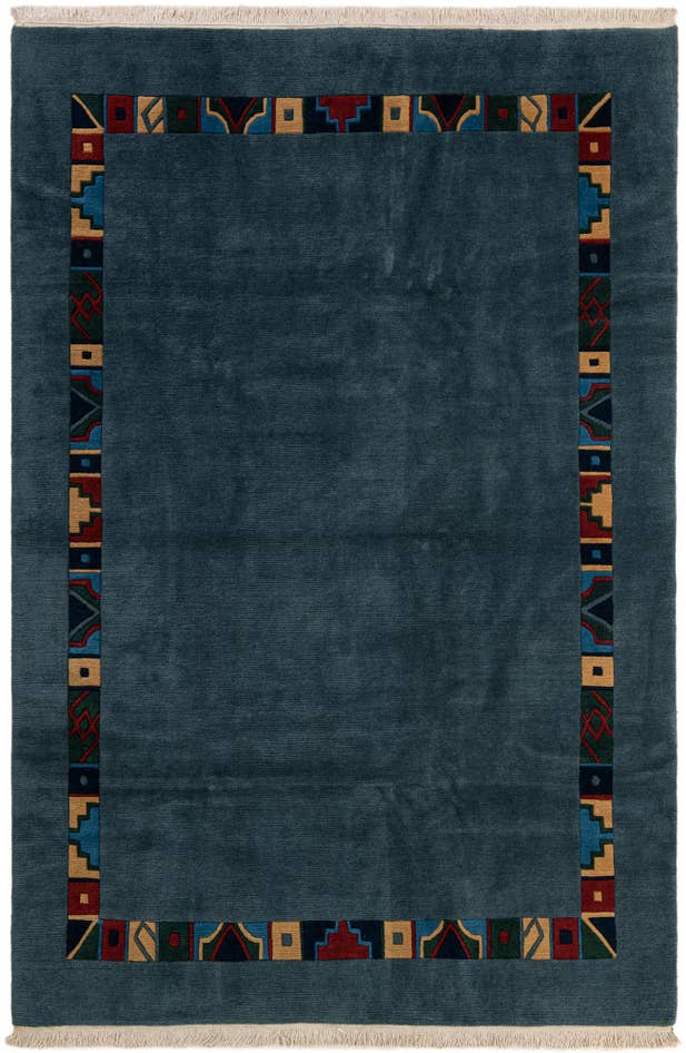 Detail image of 6' 7 x 9' 10 Hand Knotted Tibet Wool Rug