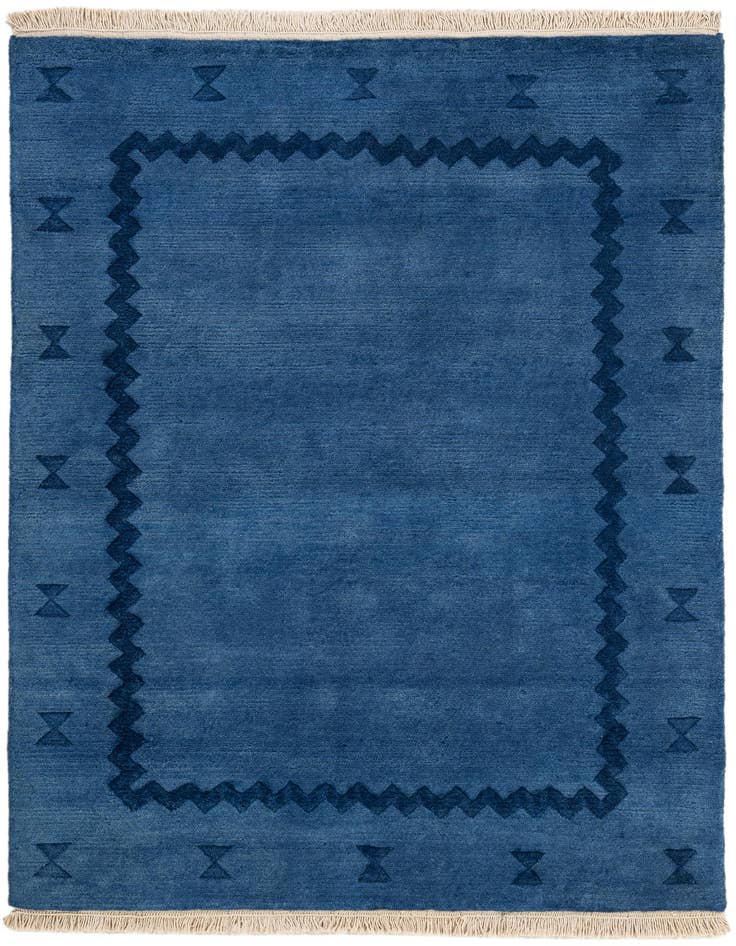 Detail image of 3' 11 x 5' 4 Hand Knotted Tibet Wool Rug