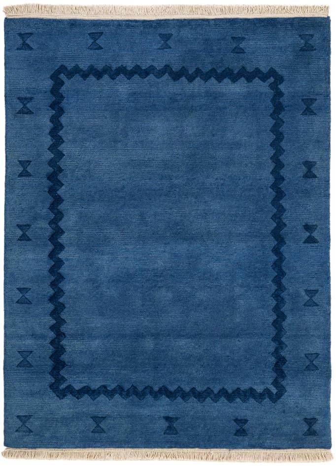 Detail image of 3' 11 x 5' 4 Hand Knotted Tibet Wool Rug