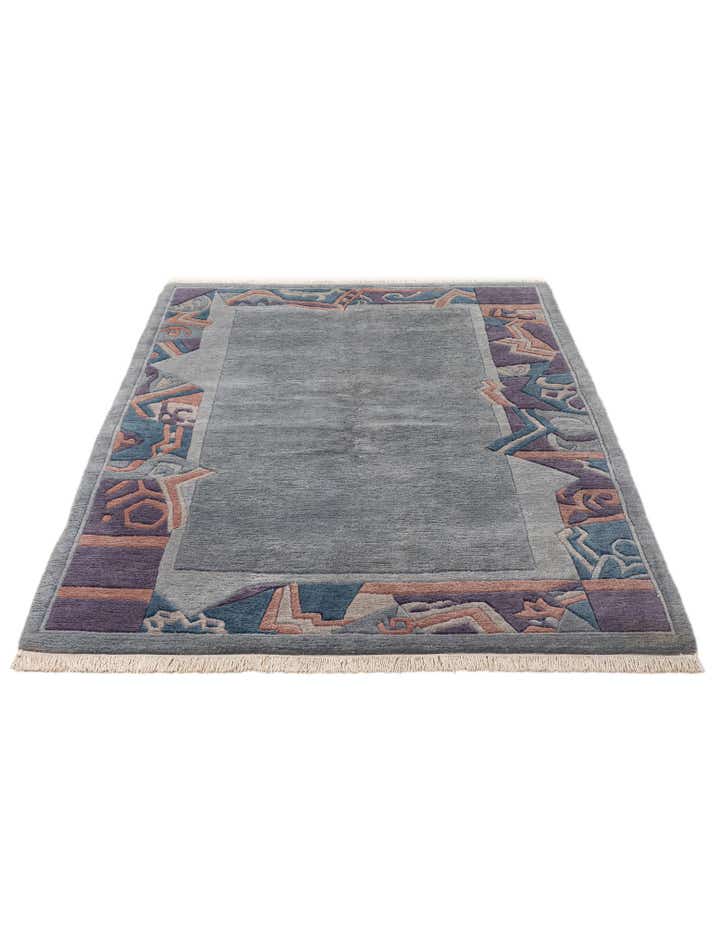 4' 11 x 7' 2 Hand Knotted Tibet Wool Rug