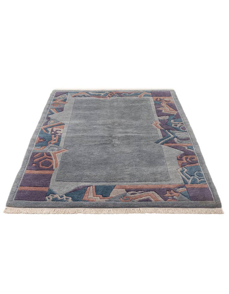 Detail image of 4' 11 x 7' 2 Hand Knotted Tibet Wool Rug