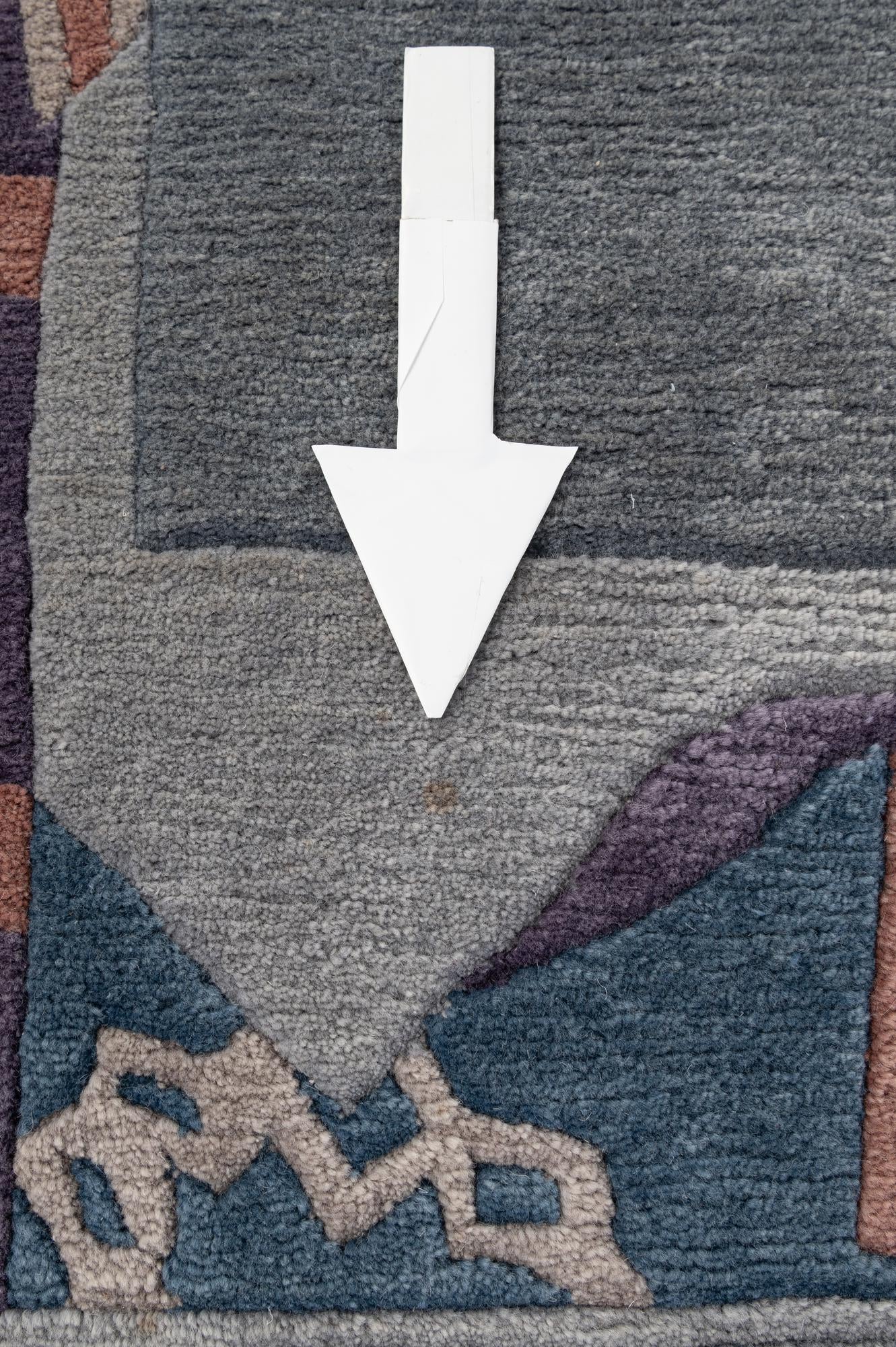 4' 11 x 7' 2 Hand Knotted Tibet Wool Rug