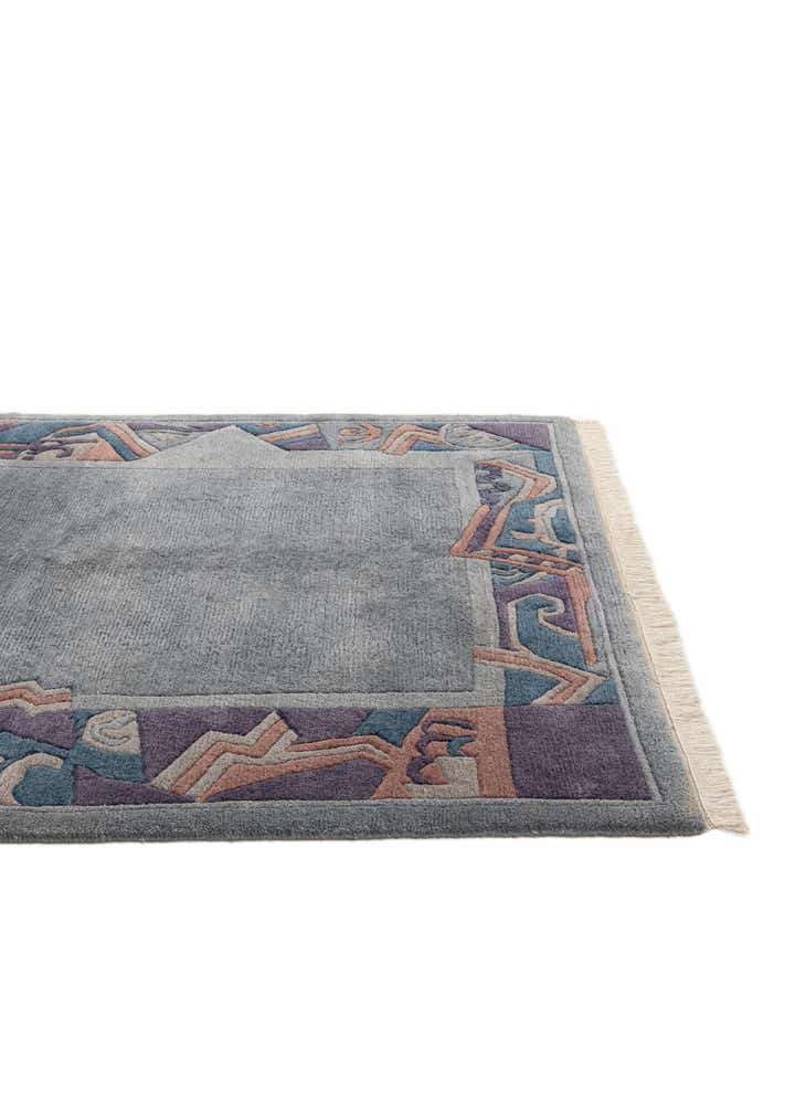 4' 11 x 7' 2 Hand Knotted Tibet Wool Rug