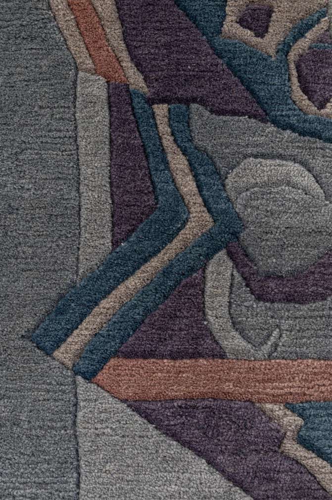 4' 11 x 7' 2 Hand Knotted Tibet Wool Rug