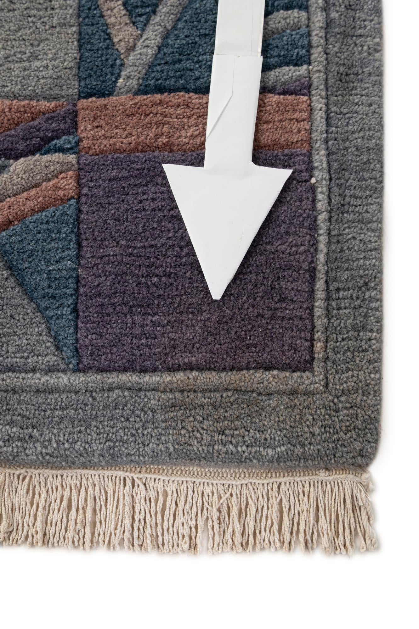 4' 11 x 7' 2 Hand Knotted Tibet Wool Rug