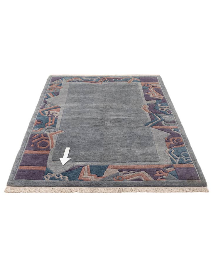 Detail image of 4' 11 x 7' 2  Hand Knotted Tibet Wool Rug