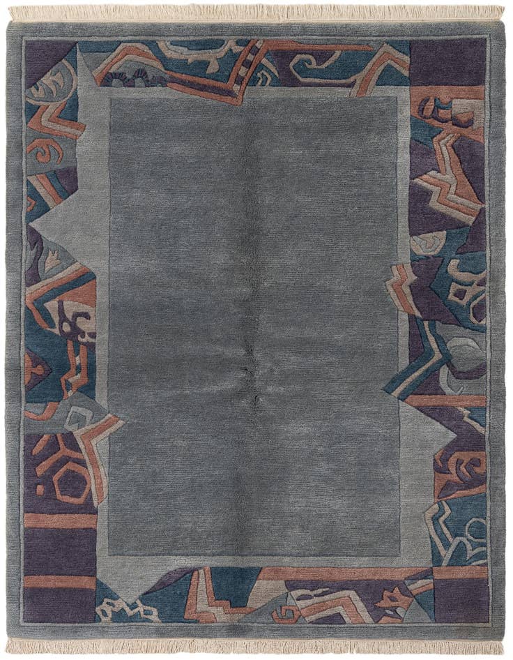 Detail image of 4' 11 x 7' 2 Hand Knotted Tibet Wool Rug