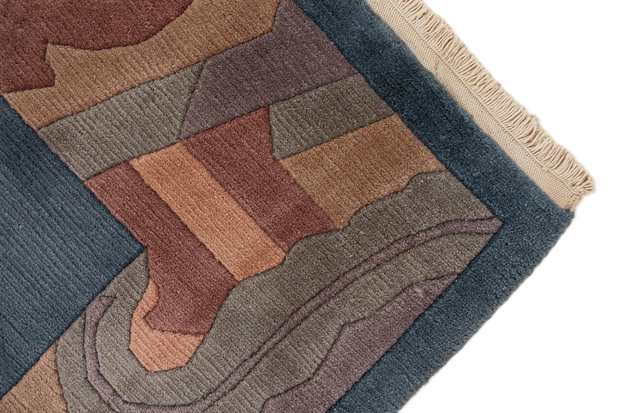 8' 4 x 11' 9 Hand Knotted Tibet Wool Rug