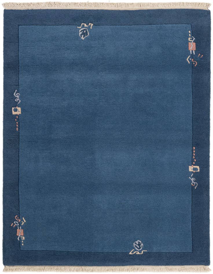 Detail image of 3' 11 x 5' 11 Hand Knotted Tibet Rug