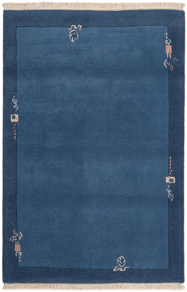 Detail image of 3' 11 x 5' 11 Hand Knotted Tibet Rug
