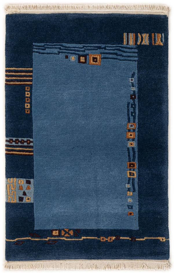 Detail image of 2' 2 x 3' 3 Hand Knotted Tibet Wool Rug