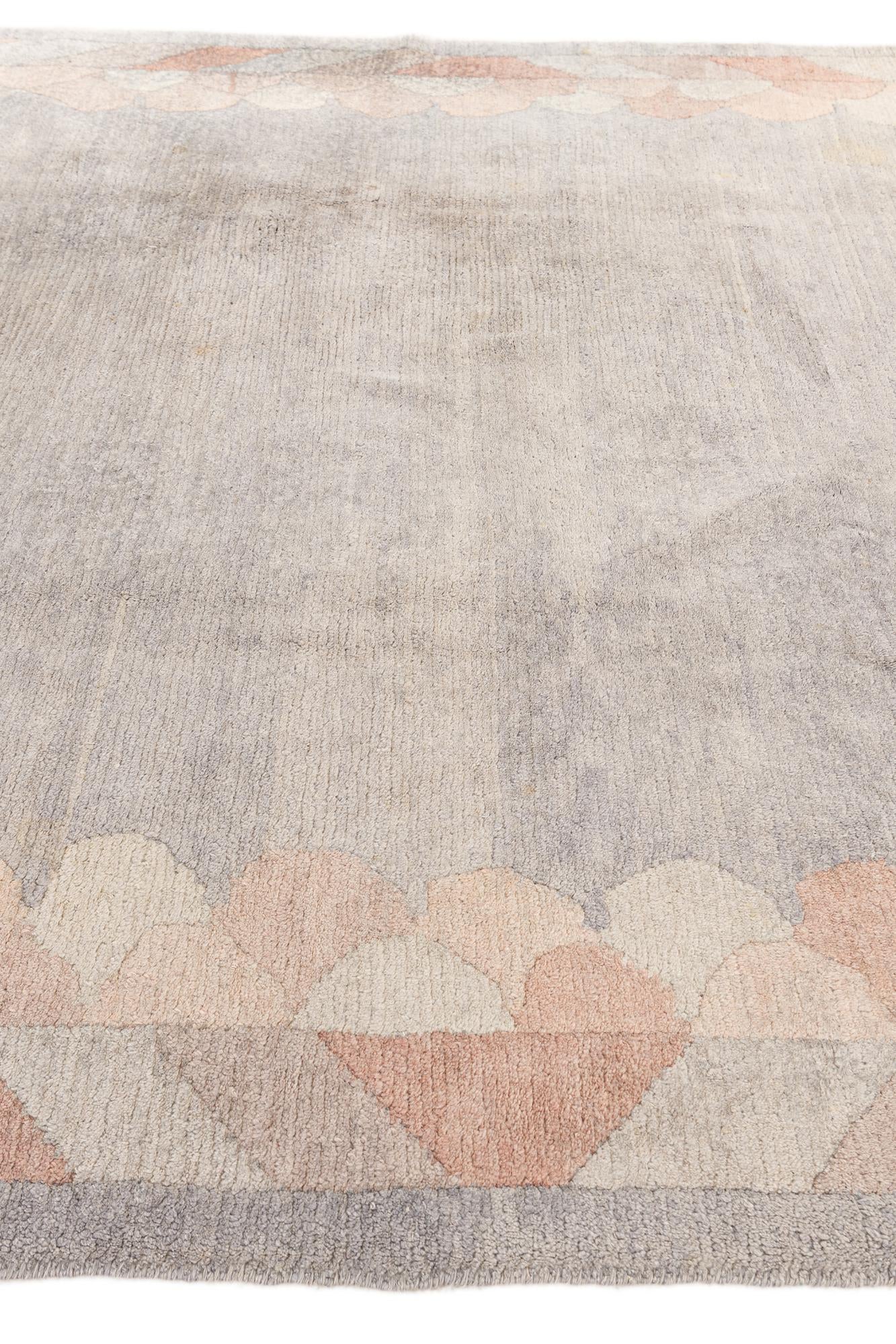 6' 5 x 8' 6 Hand Knotted Tibet Wool Rug