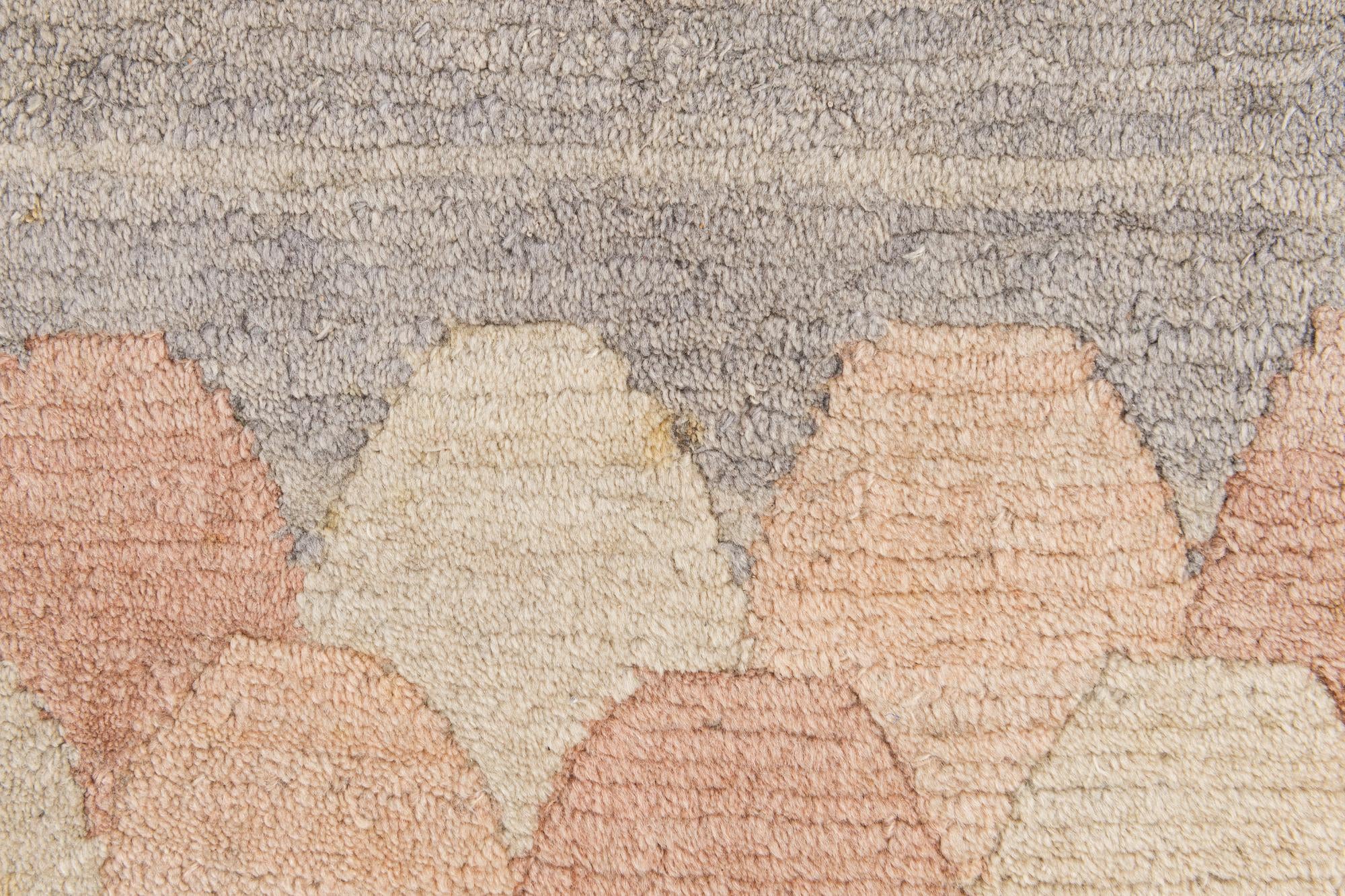 6' 5 x 8' 6 Hand Knotted Tibet Wool Rug