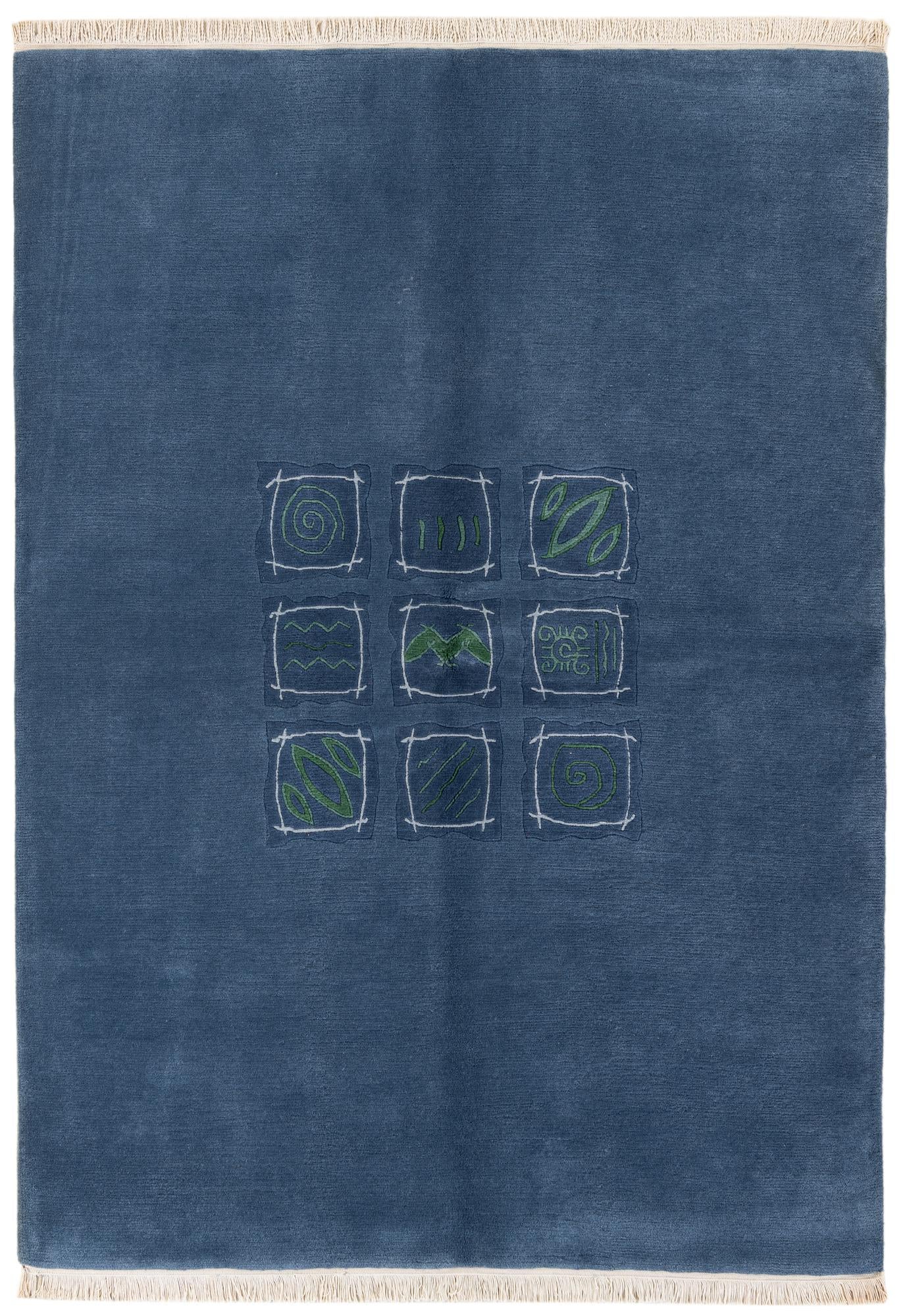 5' 8 x 7' 9 Hand Knotted Tibet Wool Rug