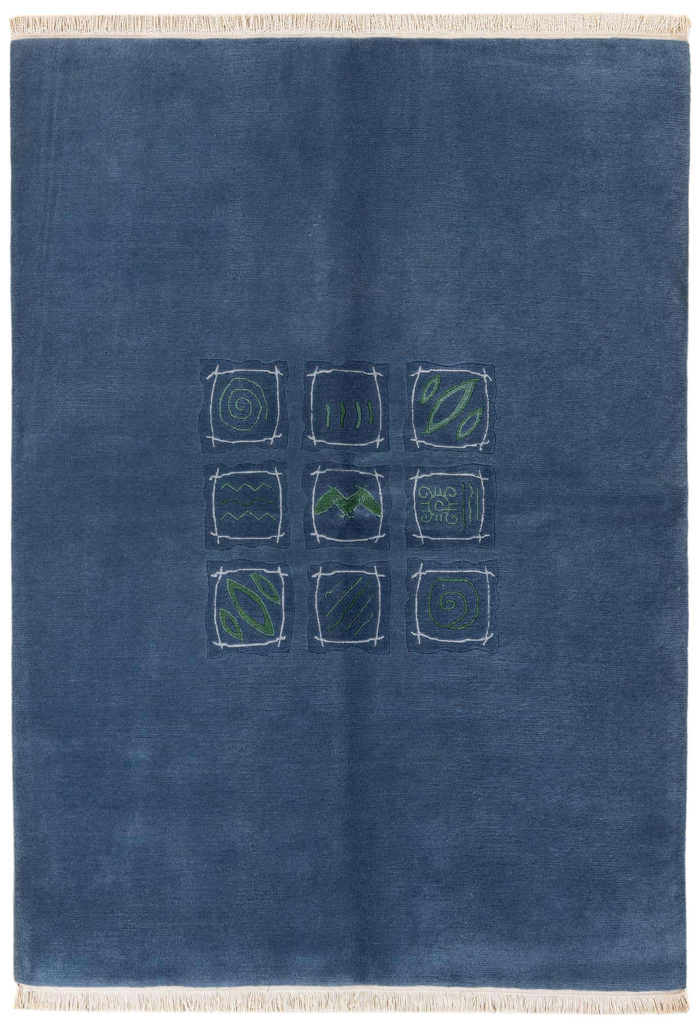5' 8 x 7' 9 Hand Knotted Tibet Wool Rug