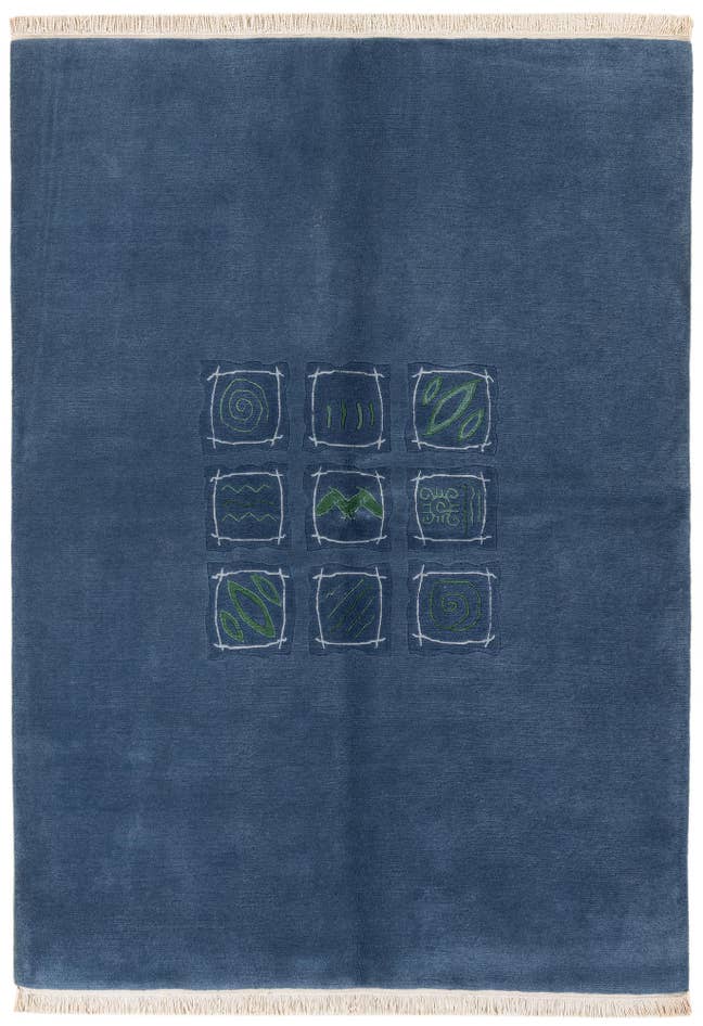Detail image of 5' 8 x 7' 9 Hand Knotted Tibet Wool Rug