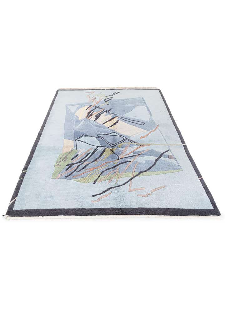 5' x 6' 5 Hand Knotted Tibet Wool Rug