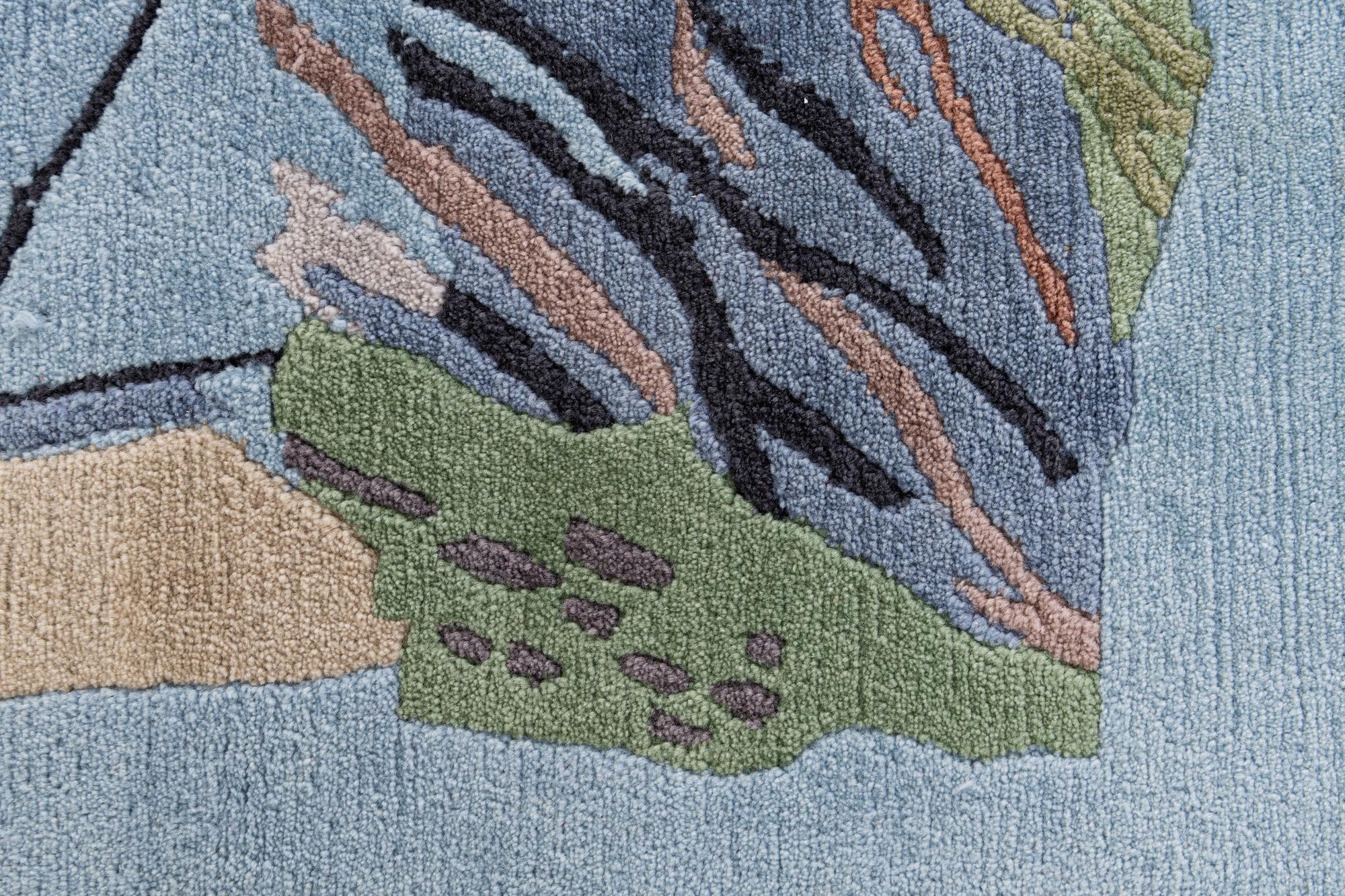 5' x 6' 5 Hand Knotted Tibet Wool Rug