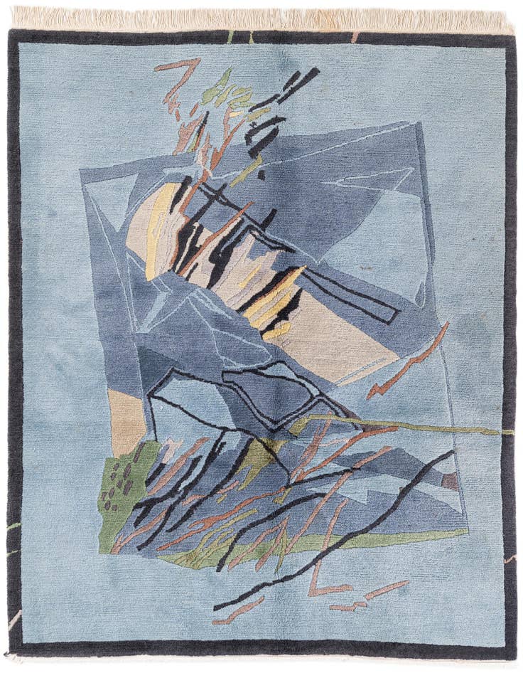 Detail image of 5' x 6' 5 Hand Knotted Tibet Wool Rug