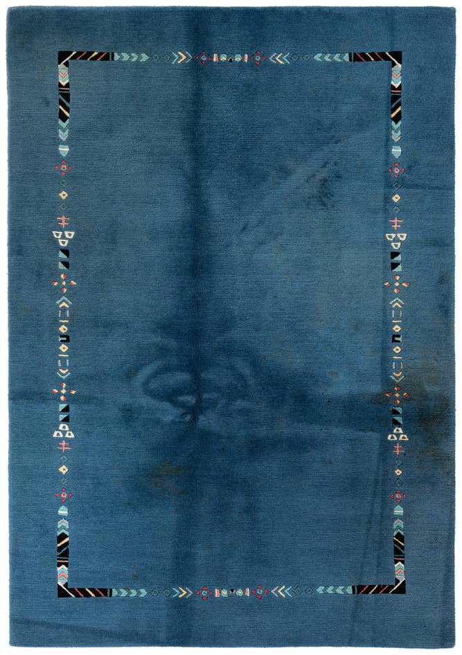 Detail image of 4' 8 x 6' 7 Hand Knotted Tibet Wool Rug