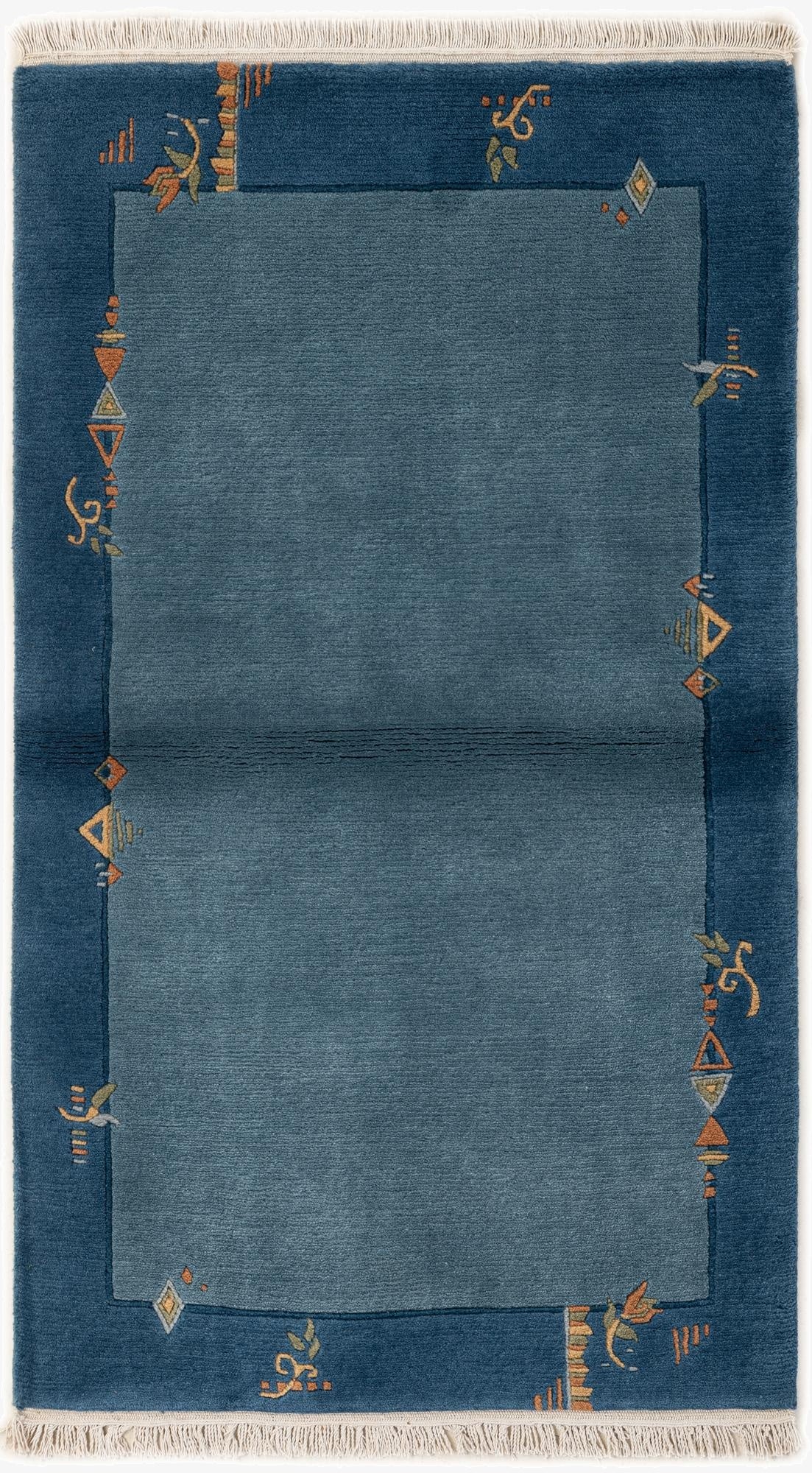 3' 1 x 5' 4  Hand Knotted Tibet Wool Rug