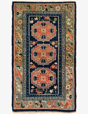 2' 7 x 4' 6 Hand Knotted Tibet Rug