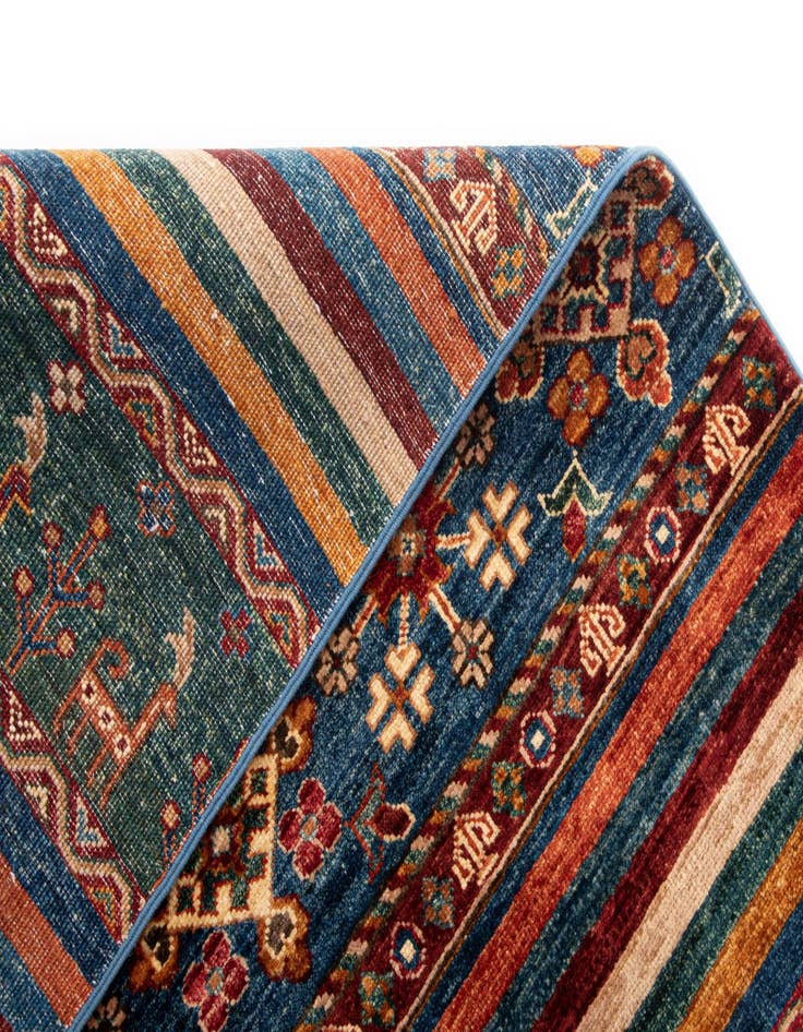 Detail image of 5' 9 x 8' Torkman Wool Rug