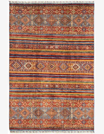 5' 10 x 8' 11 Torkman Wool Rug