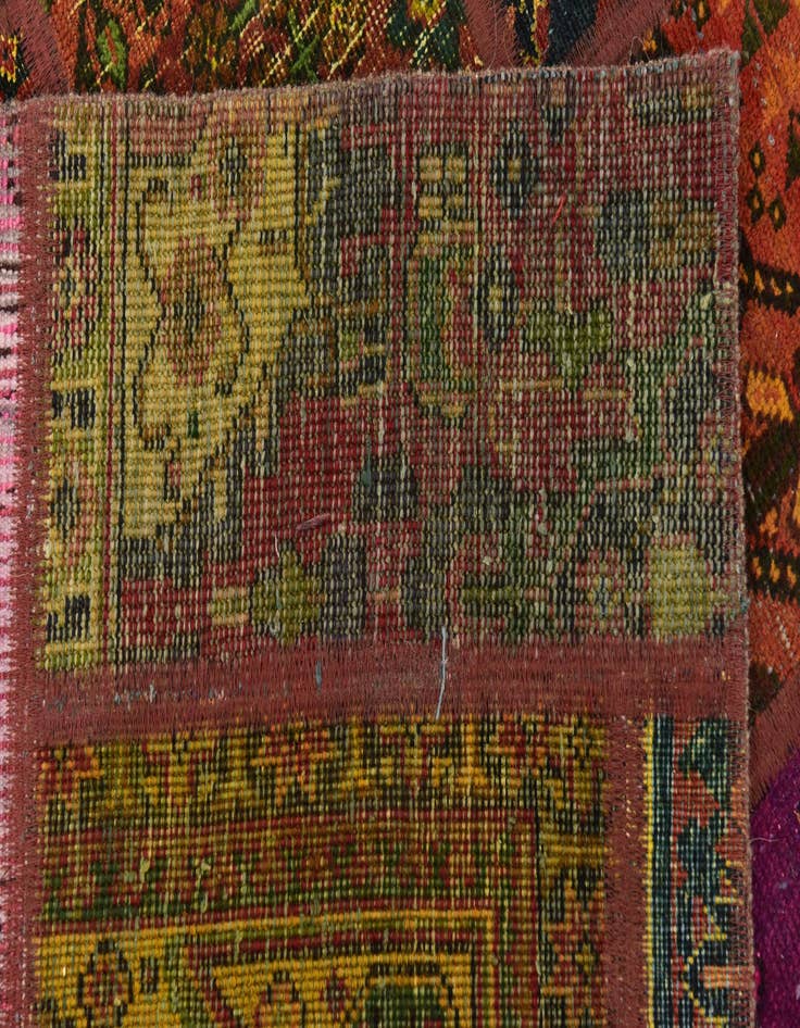 Detail image of 6' 2 x 7' 10 Hand Knotted Ultra Vintage Persian Wool Rug