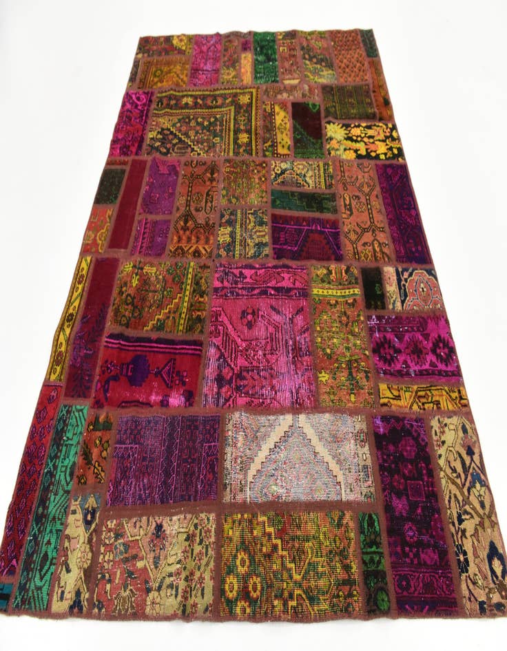 Detail image of 6' 2 x 7' 10 Hand Knotted Ultra Vintage Persian Wool Rug